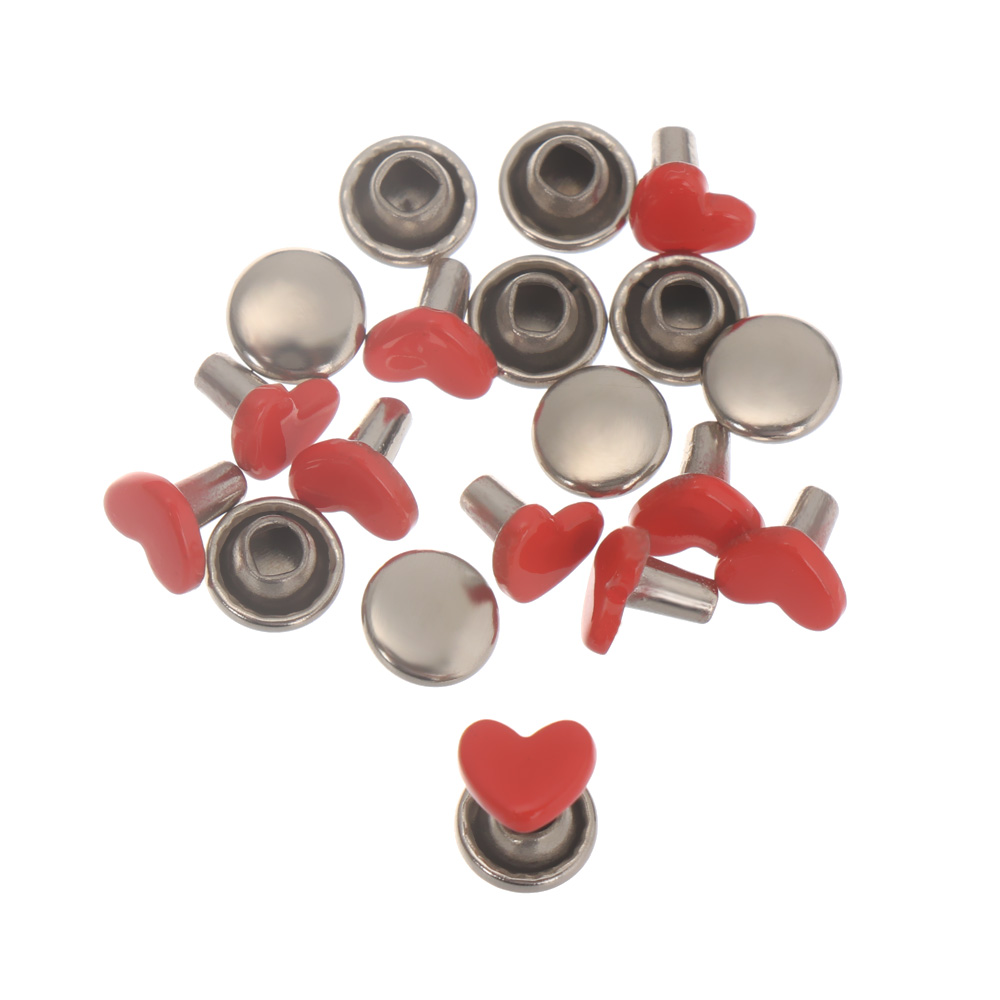 10Pcs Mini Metal Heart Eyelet  - Sewing Eyelet Fabric incelemesi ve fiyatı