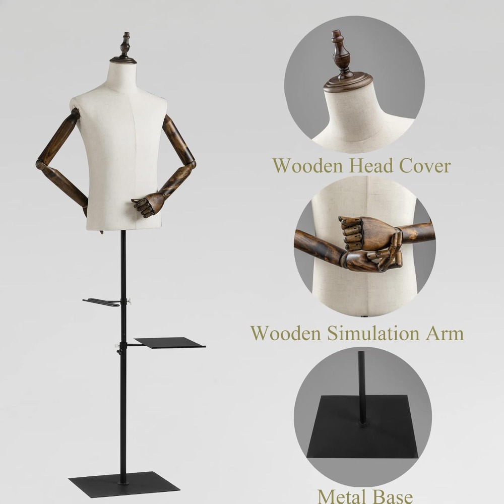 53-76inch Male Mannequin Torso - Dress Form Mannequin incelemesi ve fiyatı