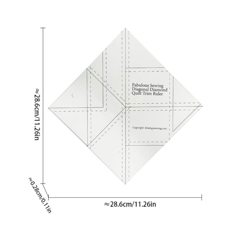 Fabric Cutting Ruler Sewing Ru - Quilting Ruler Square incelemesi ve fiyatı