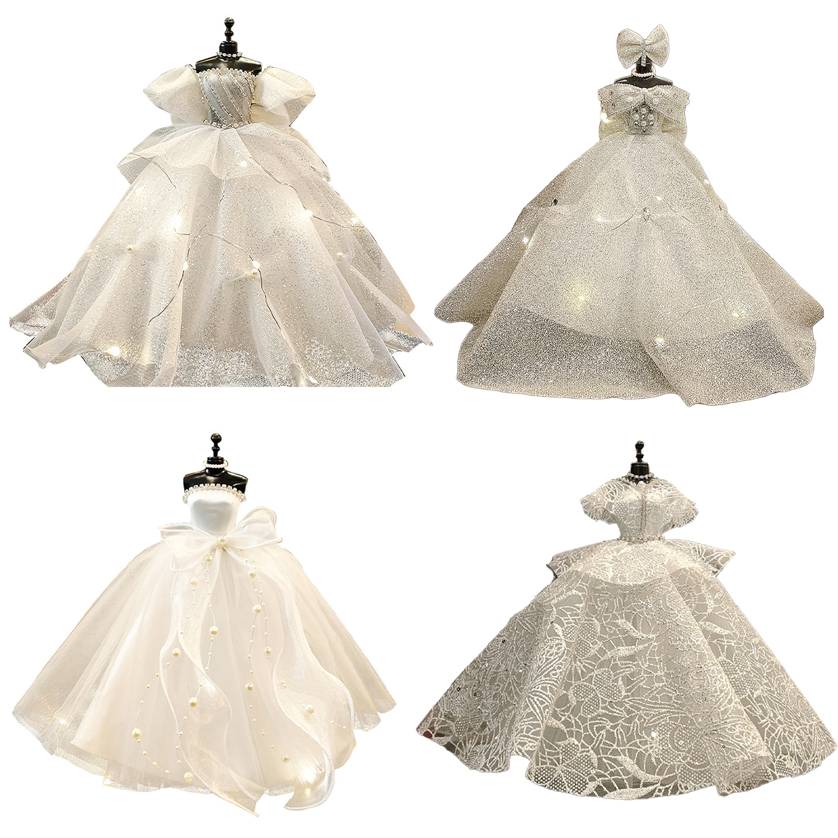 1/6 Mini Wedding Dress Set wit - Dress Form Mannequin incelemesi ve fiyatı