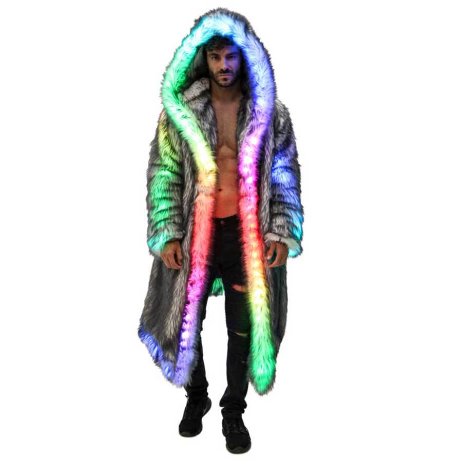 Faux Fur Coat Men Hooded Outer - Sewing V incelemesi ve fiyatı