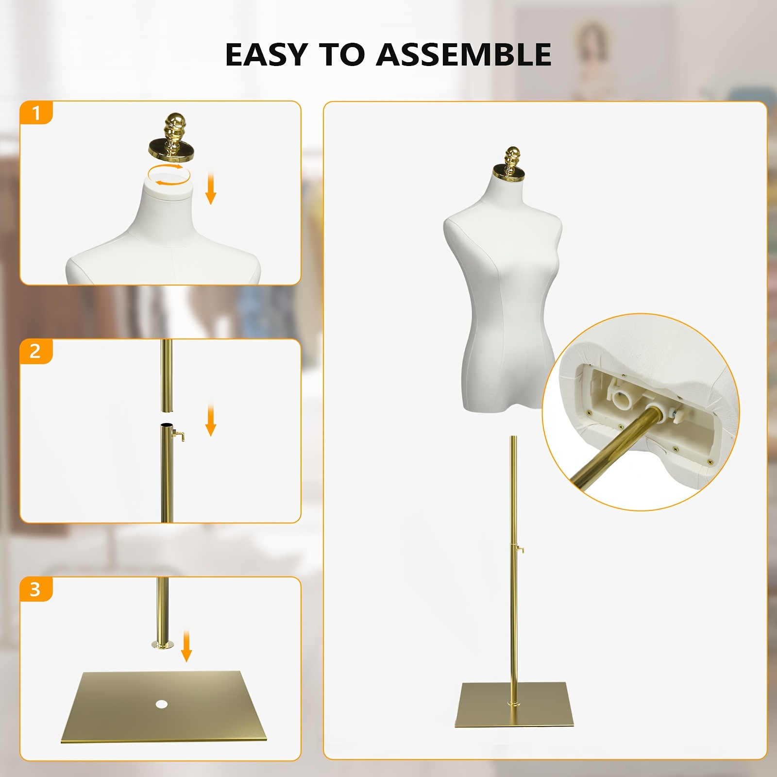 [Adjustable Mannequin Torso] B - Dress Form Mannequin incelemesi ve fiyatı