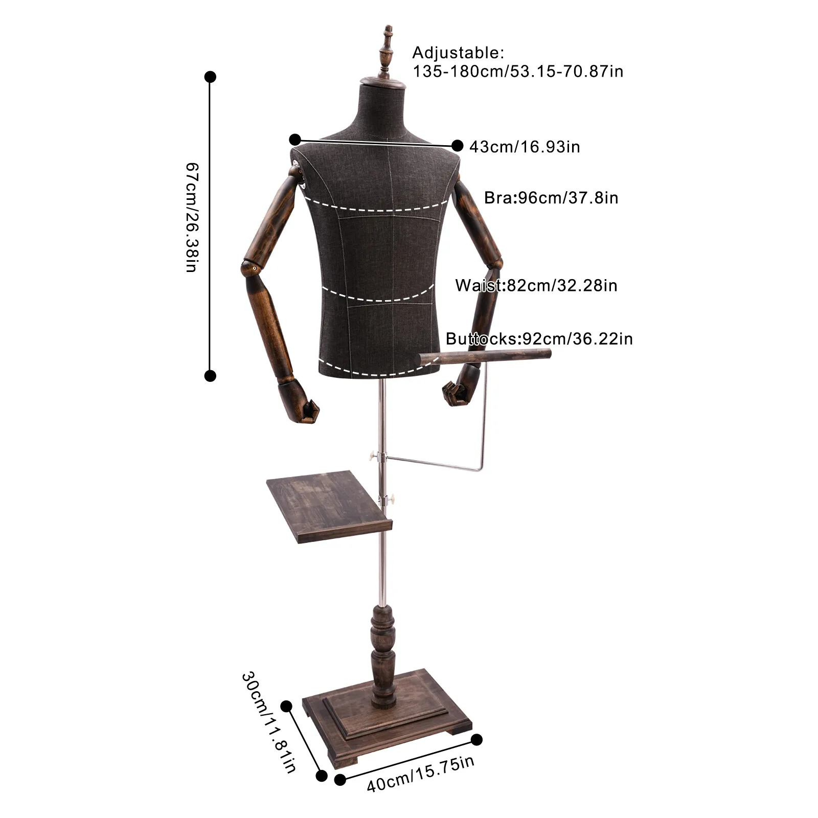 Male Mannequin with Arms, Pant - Dress Form Mannequin incelemesi ve fiyatı