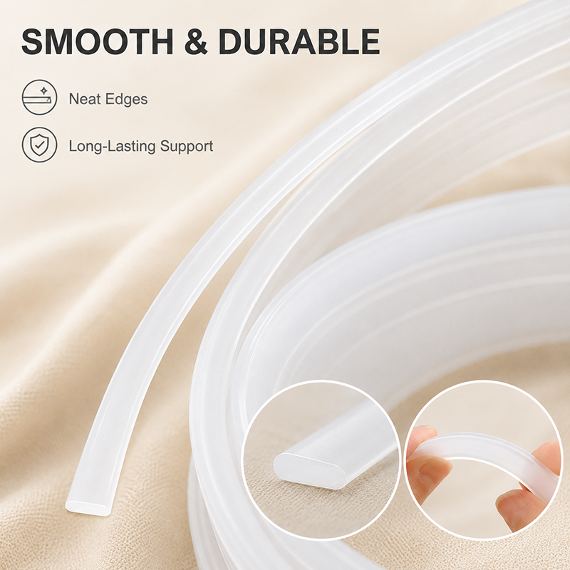 20Meters 4-12mm Clear PP Plast - Textile Sewing Support incelemesi ve fiyatı