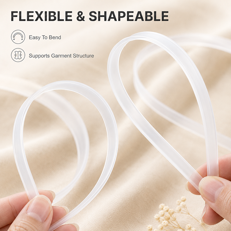 20Meters 4-12mm Clear PP Plast - Textile Sewing Support incelemesi ve fiyatı