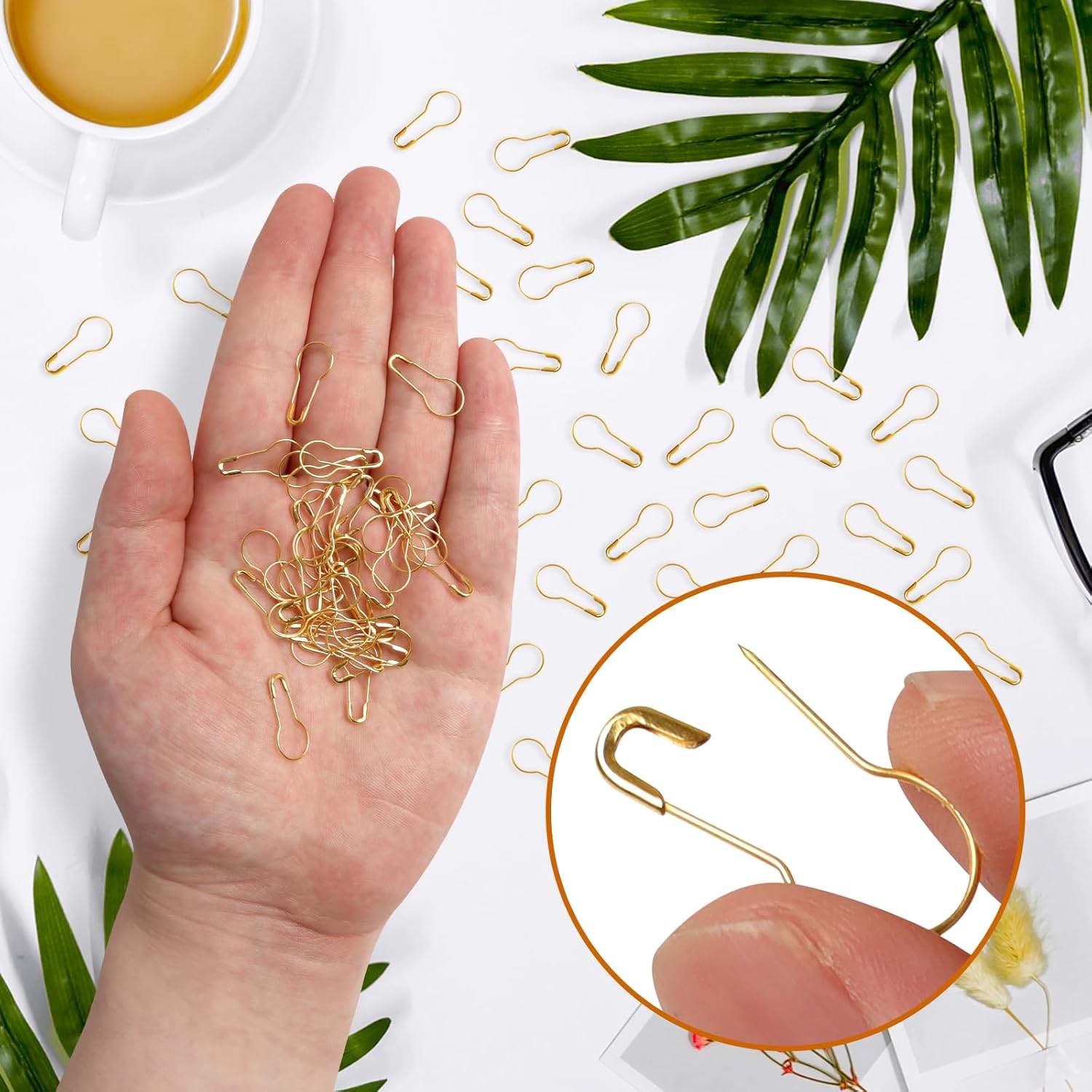 1000 Pcs 22mm Gold Safety Pins - Sewing Production incelemesi ve fiyatı