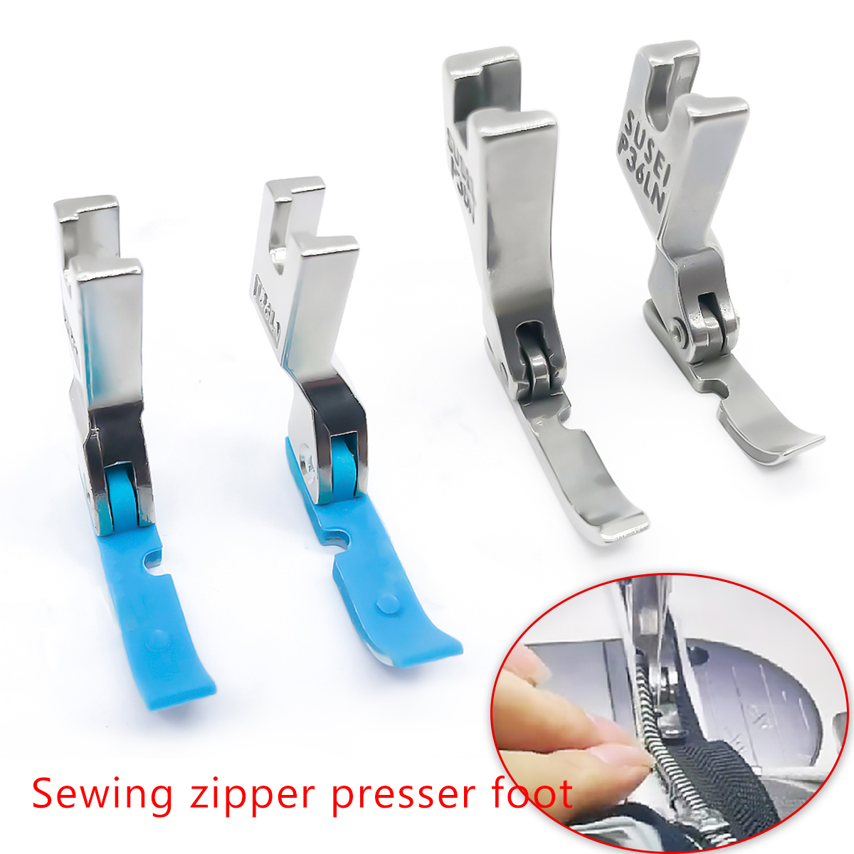 2pcs  left and right side pres - Zipper Foot Presser incelemesi ve fiyatı