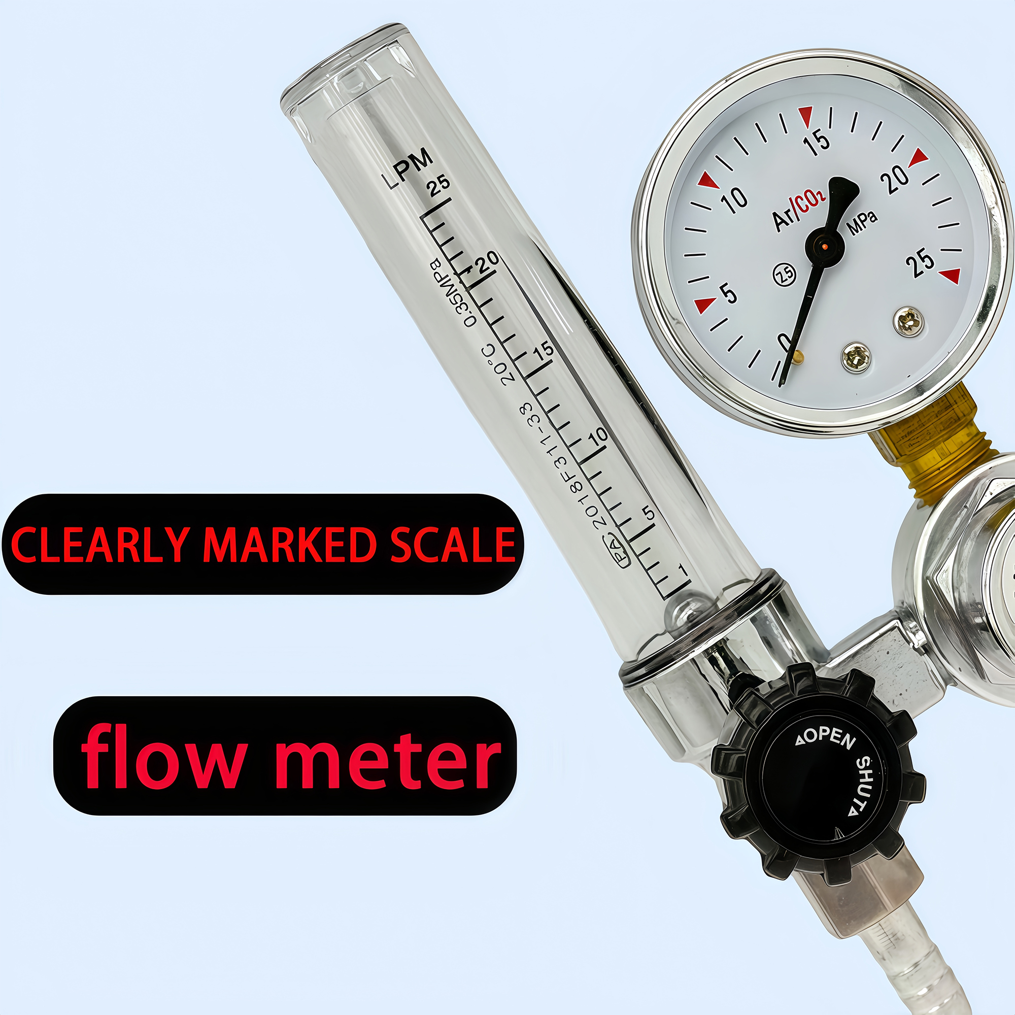 NEW Argon Regulator 0-25Mpa Ar - Seam Gauge Metal incelemesi ve fiyatı