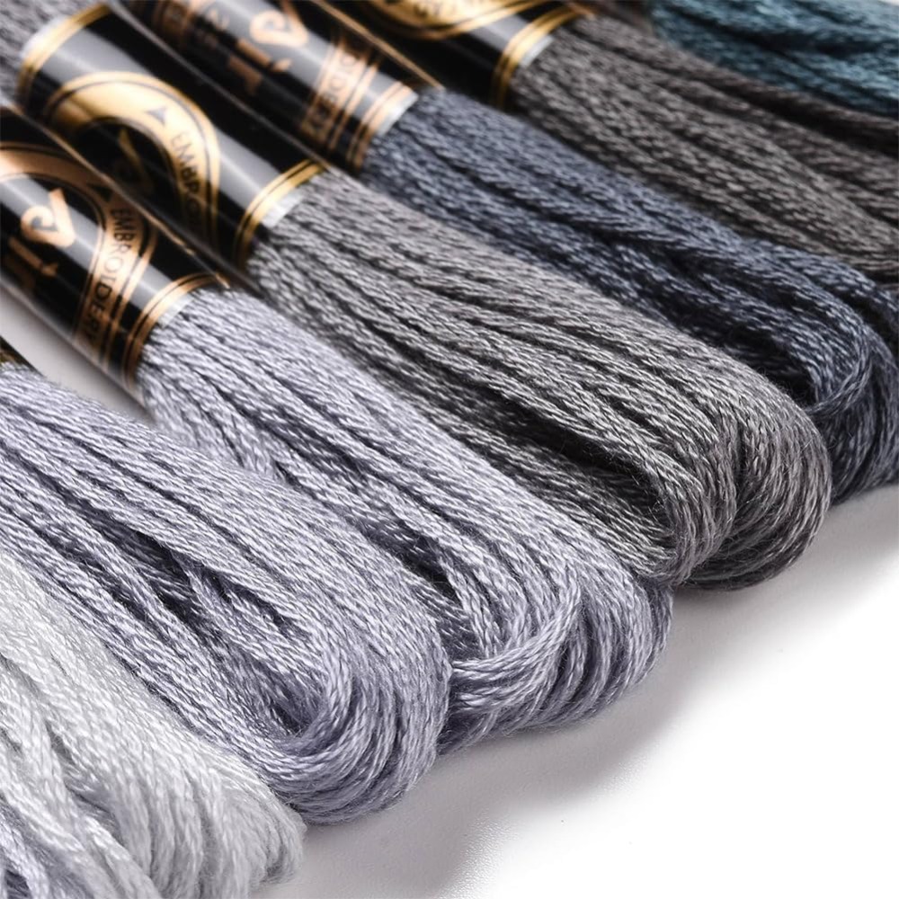 8 Skeins 70 Yards Grey Friends - Embroidery Floss Thread incelemesi ve fiyatı