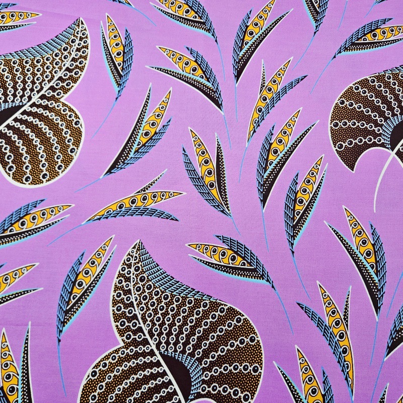 46Inch * 6Yards Purple African - Sewing Batik incelemesi ve fiyatı