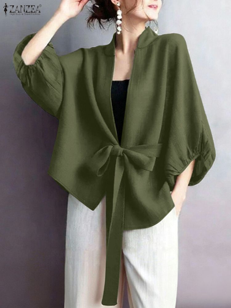 2025 ZANZEA Elegant V Neck Lan - Sewing V incelemesi ve fiyatı