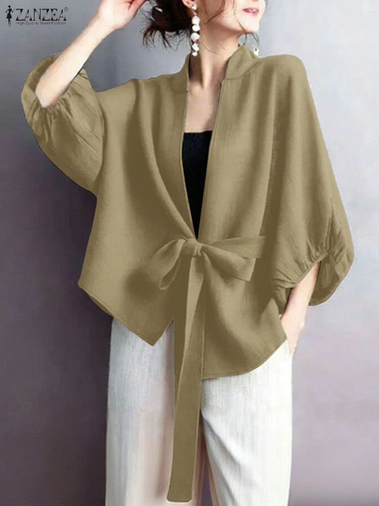 2025 ZANZEA Elegant V Neck Lan - Sewing V incelemesi ve fiyatı