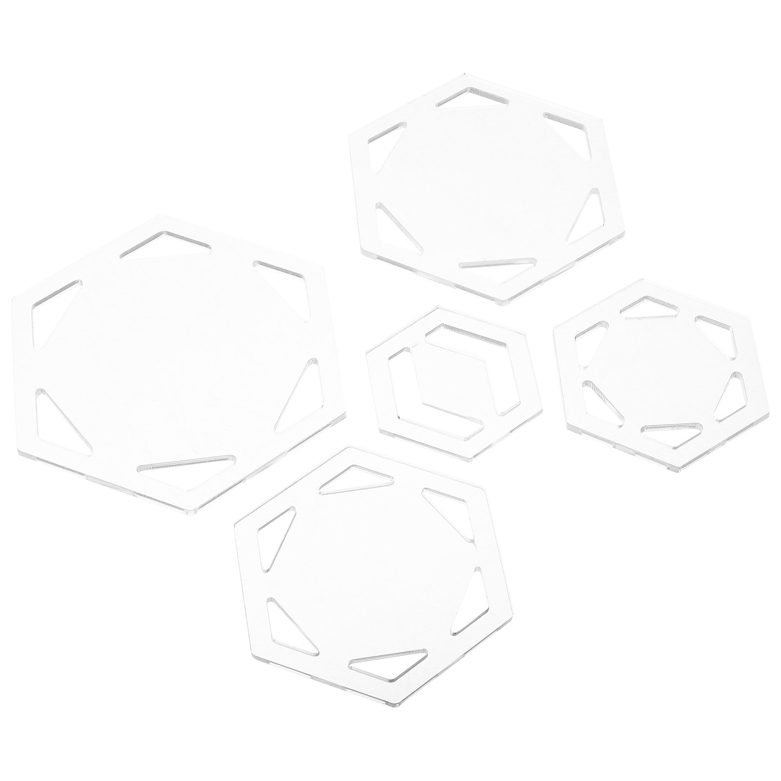 5Pcs Quilting Templates Hexago - Sewing Production incelemesi ve fiyatı