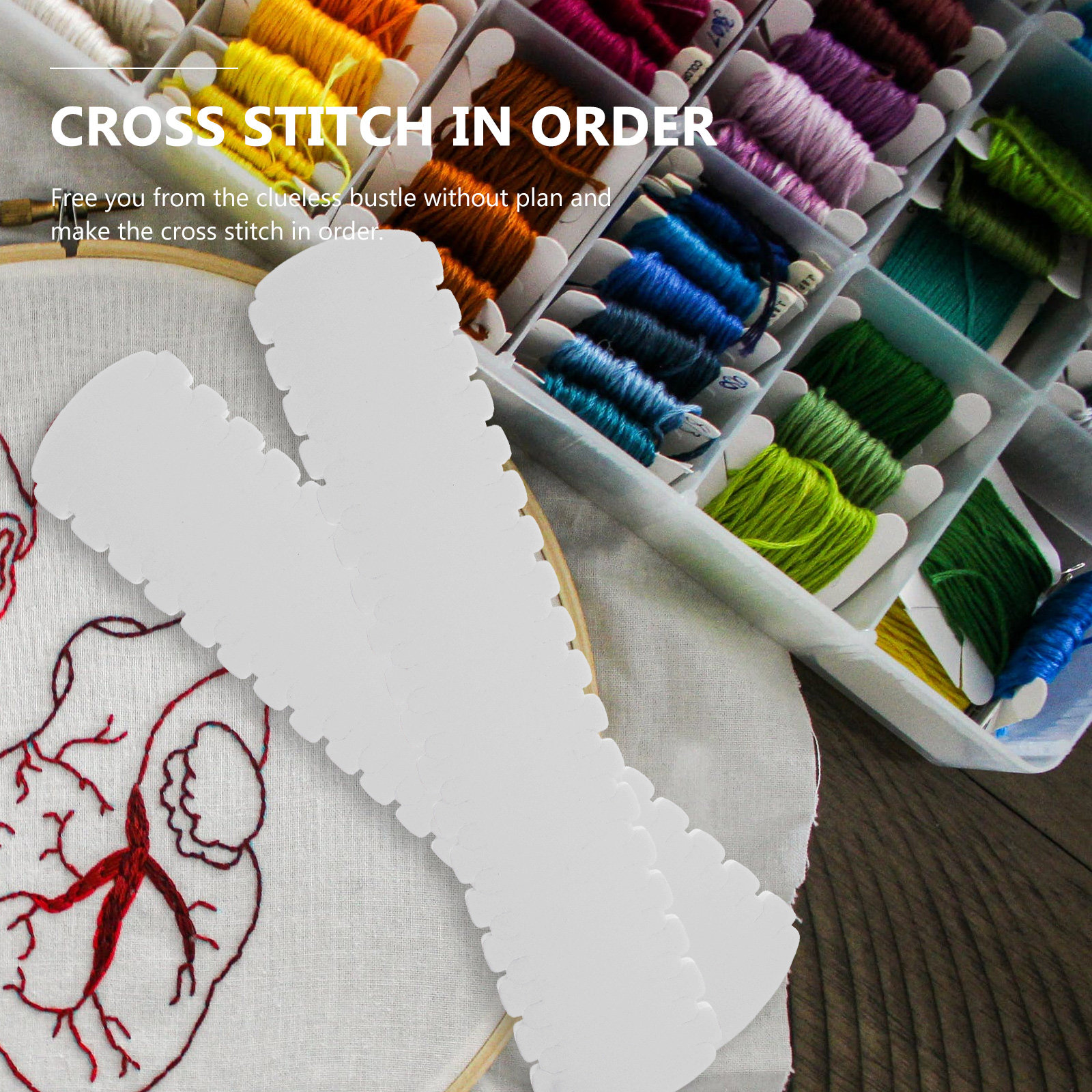 10Pcs Thread Bobbin Holder Com - Embroidery Floss Thread incelemesi ve fiyatı