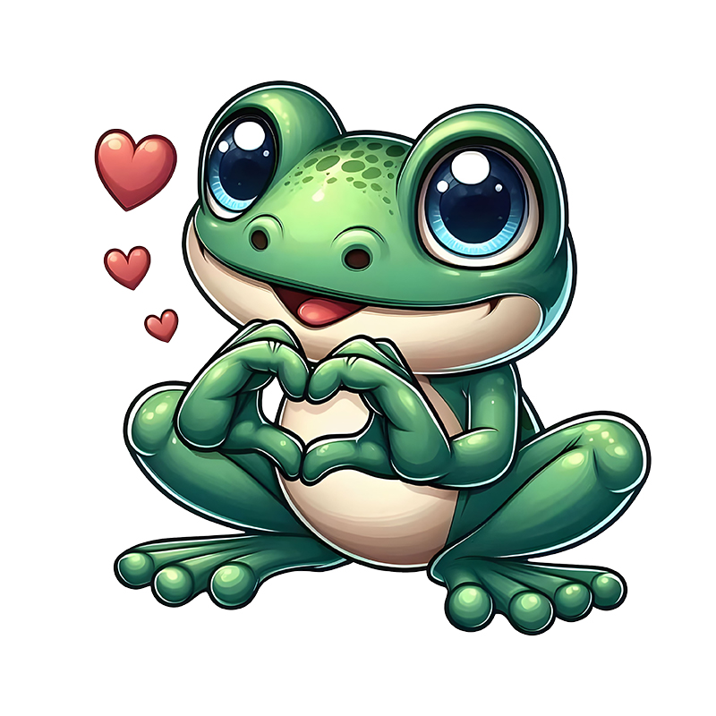 A cute cartoon frog Iron on Tr - Iron On Patch incelemesi ve fiyatı