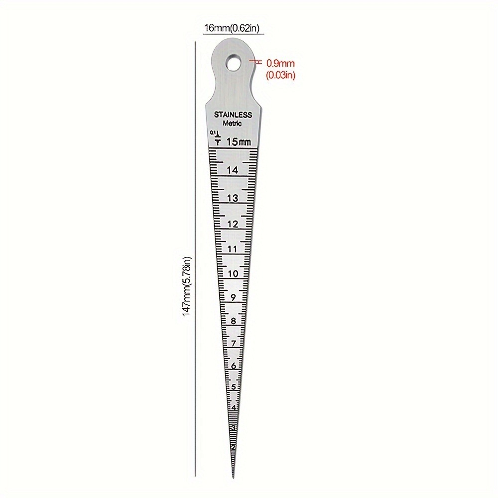 1-15mm Stainless Steel Taper G - Seam Gauge Metal incelemesi ve fiyatı