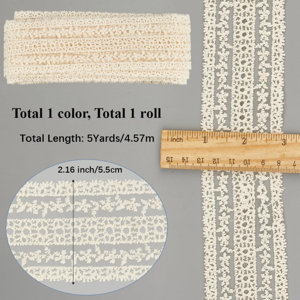 2.2 Inch Wide Vintage Cotton L - Sewing Eyelet Fabric incelemesi ve fiyatı
