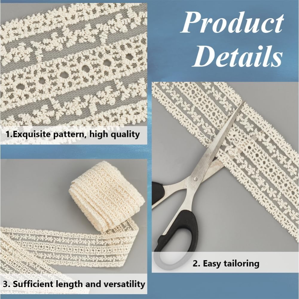 2.2 Inch Wide Vintage Cotton L - Sewing Eyelet Fabric incelemesi ve fiyatı