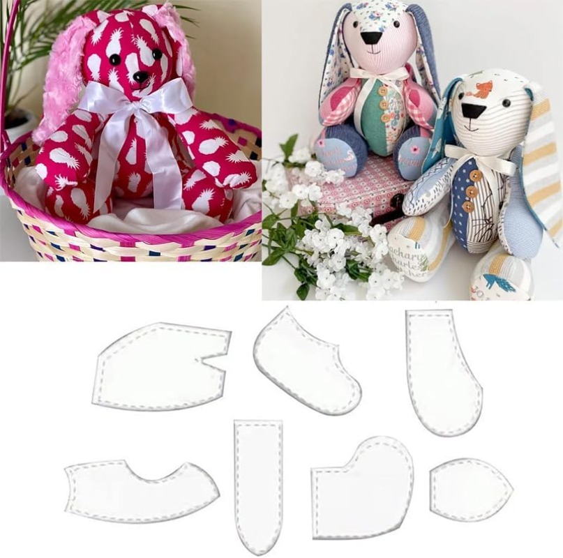 7Pcs Memory Rabbit Acrylic Qui - Quilting Ruler Square incelemesi ve fiyatı