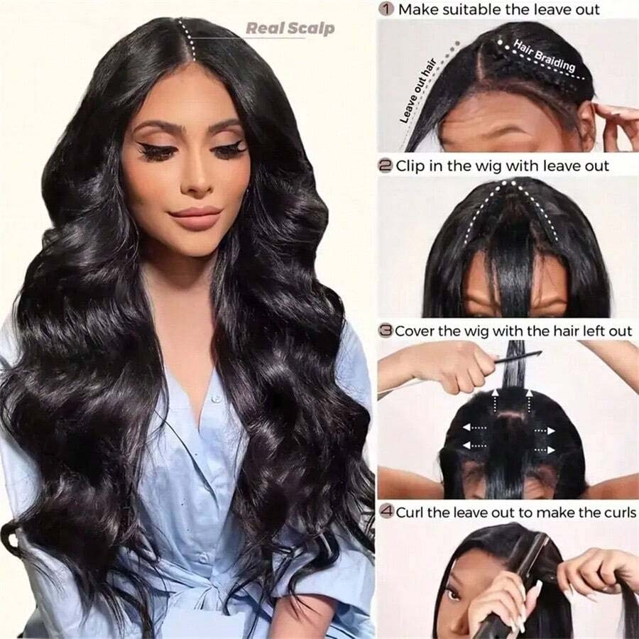 V Part Wig Human Hair Body Wav - Sewing V incelemesi ve fiyatı
