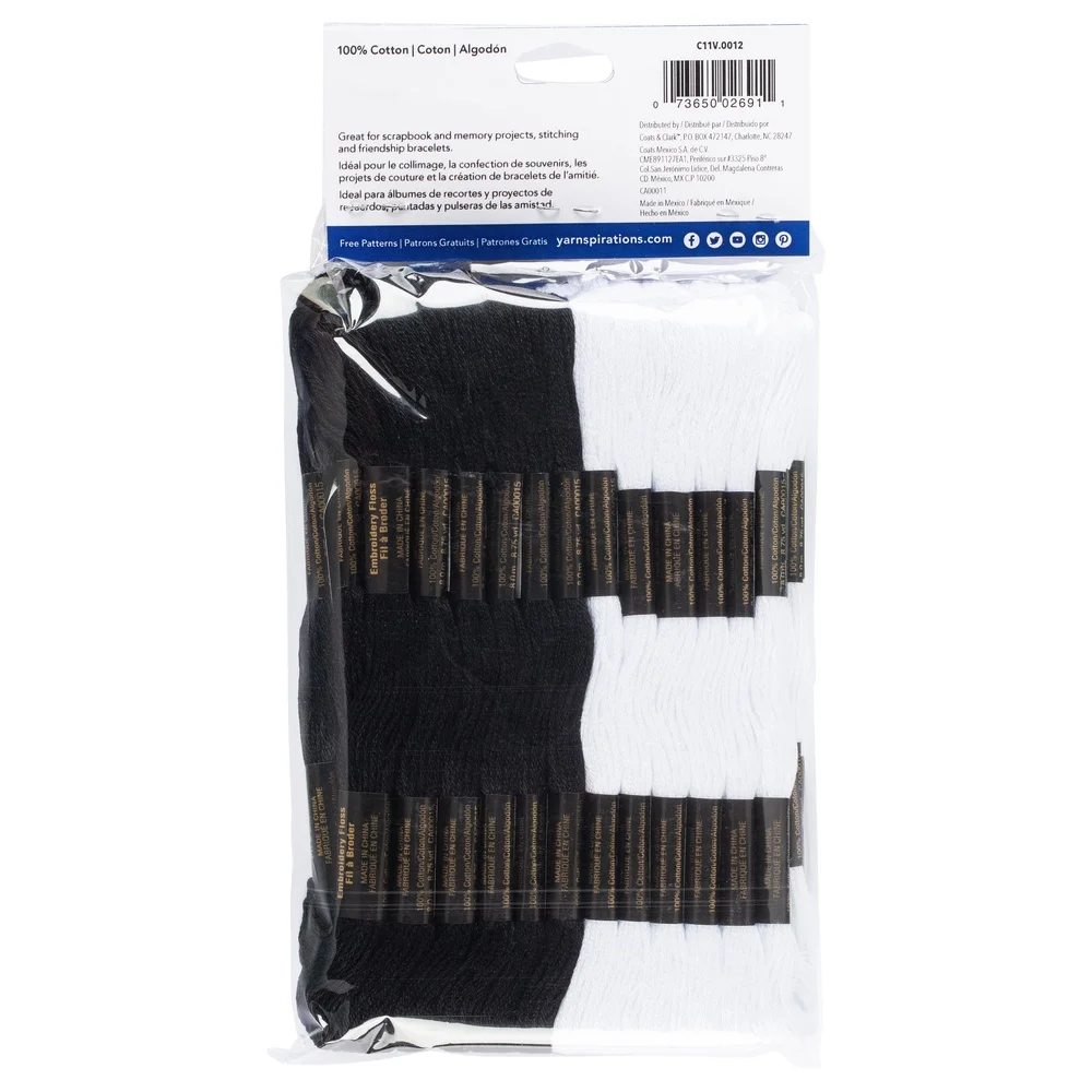 36 Skeins Black White Embroide - Embroidery Floss Thread incelemesi ve fiyatı