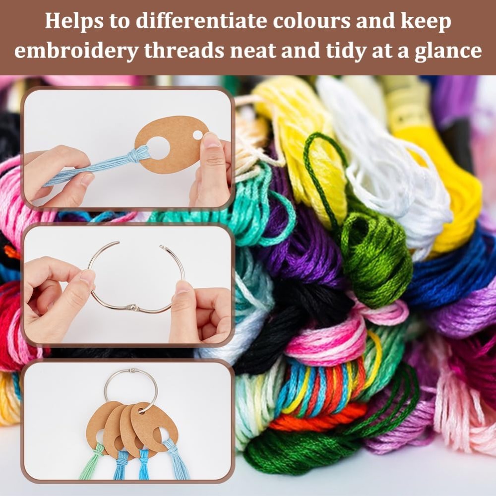 100Pcs Teardrop Floss Thread D - Embroidery Floss Thread incelemesi ve fiyatı
