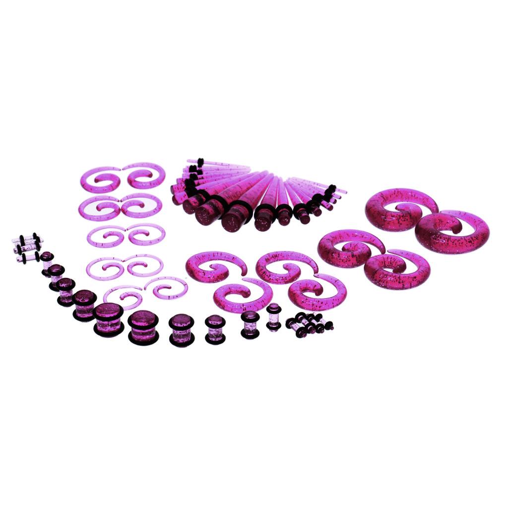 54pcs Acrylic Ear Plug Taper K - Seam Gauge Metal incelemesi ve fiyatı