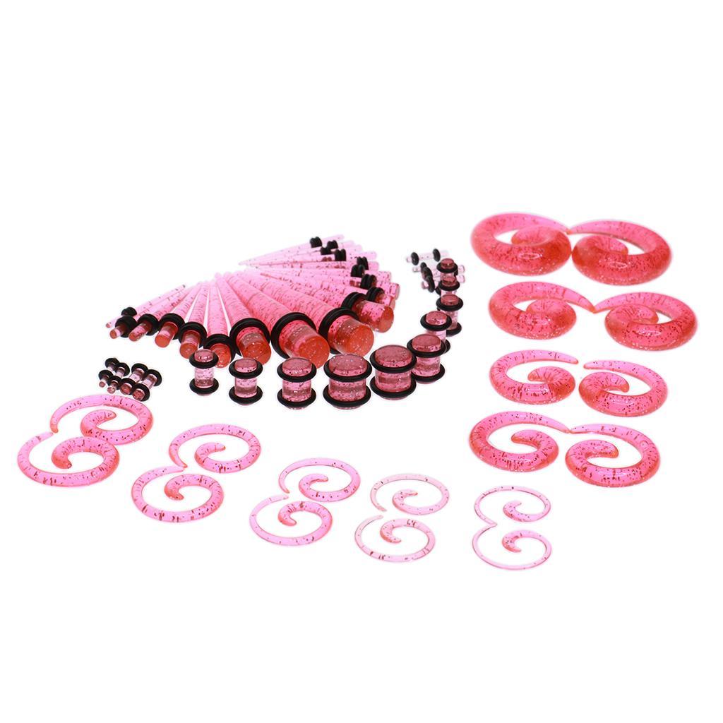 54pcs Acrylic Ear Plug Taper K - Seam Gauge Metal incelemesi ve fiyatı