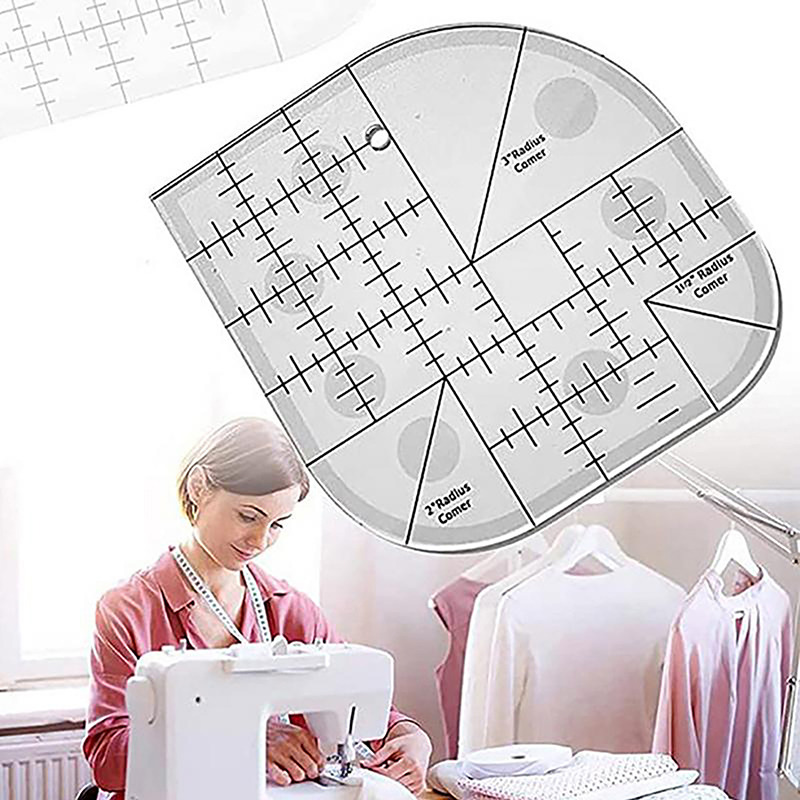 Curved Corner Cutter Quilt Rul - Quilting Ruler Square incelemesi ve fiyatı