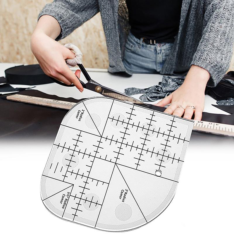 Curved Corner Cutter Quilt Rul - Quilting Ruler Square incelemesi ve fiyatı