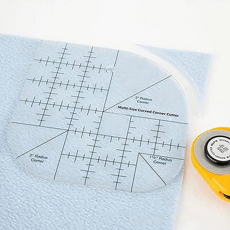Curved Corner Cutter Quilt Rul - Quilting Ruler Square incelemesi ve fiyatı
