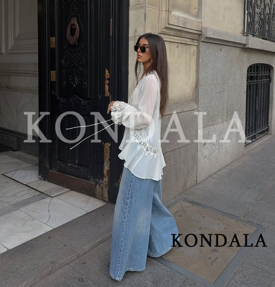KONDALA Chic Lace Crochet Spli - Sewing V incelemesi ve fiyatı