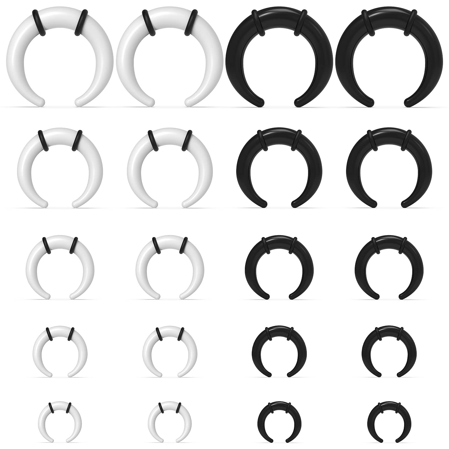 Large Septum Rings 14G 12G 8G  - Seam Gauge Metal incelemesi ve fiyatı