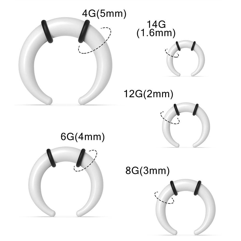 Large Septum Rings 14G 12G 8G  - Seam Gauge Metal incelemesi ve fiyatı