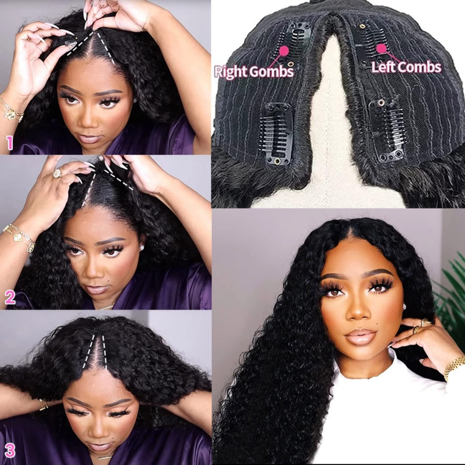 Deep Wave V Part Wig Human Hai - Sewing V incelemesi ve fiyatı