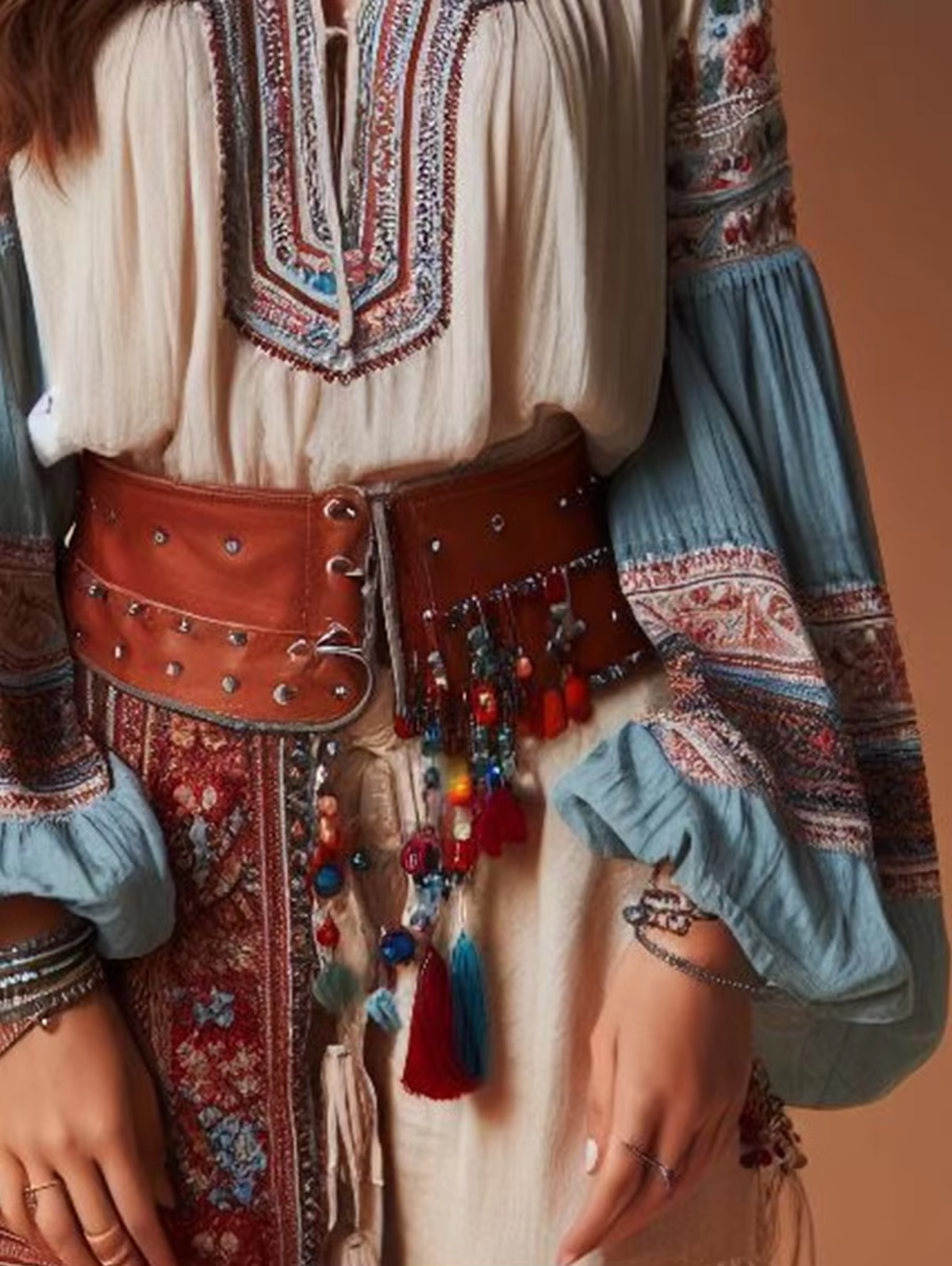 Lantern Sleeves Boho Blouse Fl - Sewing V incelemesi ve fiyatı